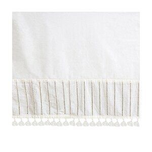 Crane Baby White BoHo Crib Skirt